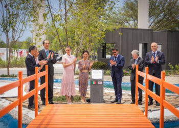 RECIBE SAMUEL A PRINCESA JAPONESA; INAUGURAN JARDÍN NIPÓN EN PARQUE DEL AGUA