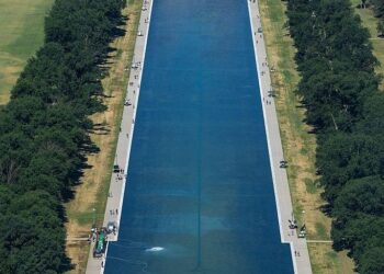ESCÁNDALO EN EL NATIONAL MALL: EXATLETA OLÍMPICO ES ACUSADO DE VANDALISMO GRAVE EN EL ESTANQUE DEL MONUMENTO A LINCOLN