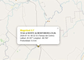 TIEMBLA EN LA REGIÓN CITRÍCOLA; SISMO DE 3.7 SE SIENTE EN MONTEMORELOS Y GENERAL TERÁN