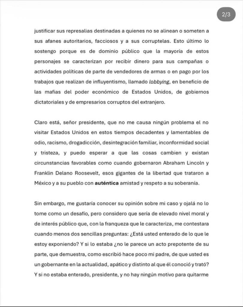 LE CIERRA EU LA PUERTA A ‘ANDY’; LE RETIRAN VISA A HIJO DE AMLO Y RECLAMA A TRUMP DECISIÓN 'HITLERIANA' 3 IMAGE 2026 08 14 075503