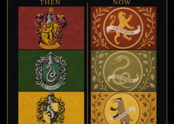 HARRY POTTER DIVIDE OPINIONES POR LOS NUEVOS ESCUDOS DE LAS CASAS DE HOGWARTS