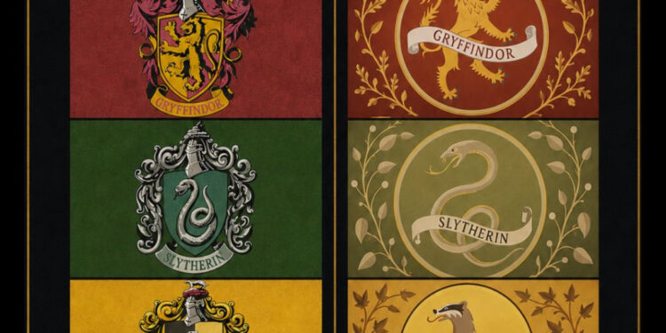 HARRY POTTER DIVIDE OPINIONES POR LOS NUEVOS ESCUDOS DE LAS CASAS DE HOGWARTS