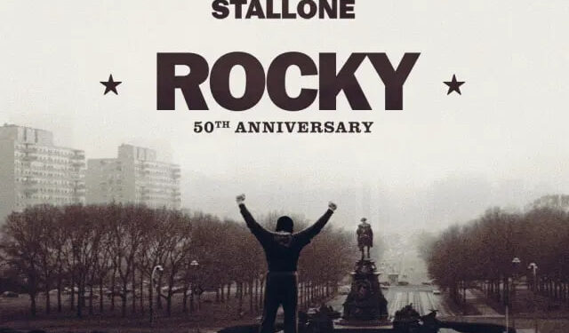 ROCKY CONMEMORA SU 50 ANIVERSARIO CON UN PÓSTER QUE RECREA UNA DE SUS ESCENAS MÁS ICÓNICAS 1 ROCKY CONMEMORA SU 50 ANIVERSARIO CON UN PÓSTER QUE RECREA UNA DE SUS ESCENAS MÁS ICÓNICAS