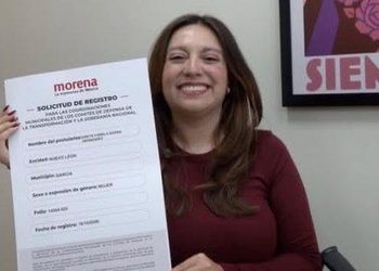 VA GRETA POR COORDINACIÓN DE MORENA EN GARCÍA.; COMPETIRÁ CONTRA MANUEL GUERRA