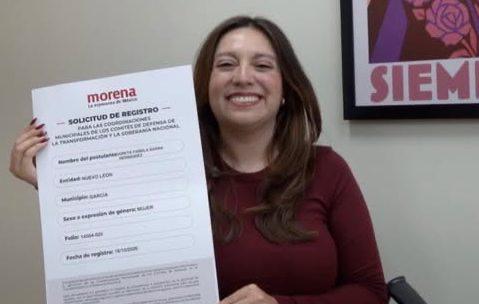 VA GRETA POR COORDINACIÓN DE MORENA EN GARCÍA.; COMPETIRÁ CONTRA MANUEL GUERRA 1 VA GRETA POR COORDINACIÓN DE MORENA EN GARCÍA.; COMPETIRÁ CONTRA MANUEL GUERRA