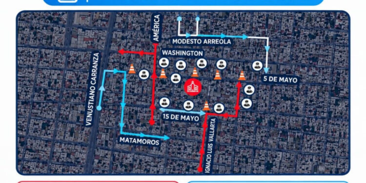 MANTENDRÁN CIERRES VIALES EN EL CENTRO DE MONTERREY HASTA EL 28 DE OCTUBRE POR FESTEJOS DE SAN JUDAS 1 MANTENDRÁN CIERRES VIALES EN EL CENTRO DE MONTERREY HASTA EL 28 DE OCTUBRE POR FESTEJOS DE SAN JUDAS